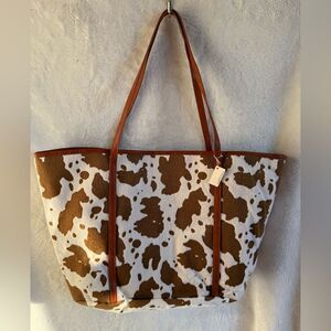 Tres Jolie Cow Print Tote